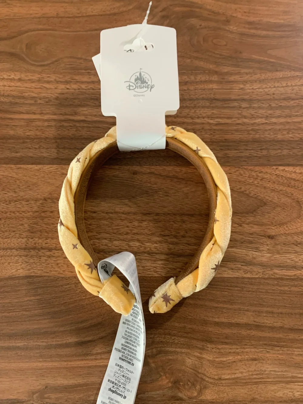 Disney Hercules Yellow Braided Headband with Star Accents